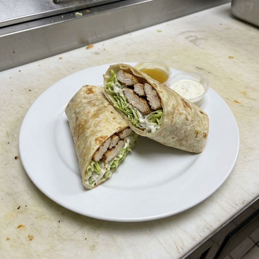Chicken Kabab Wrap with Saaj Bread